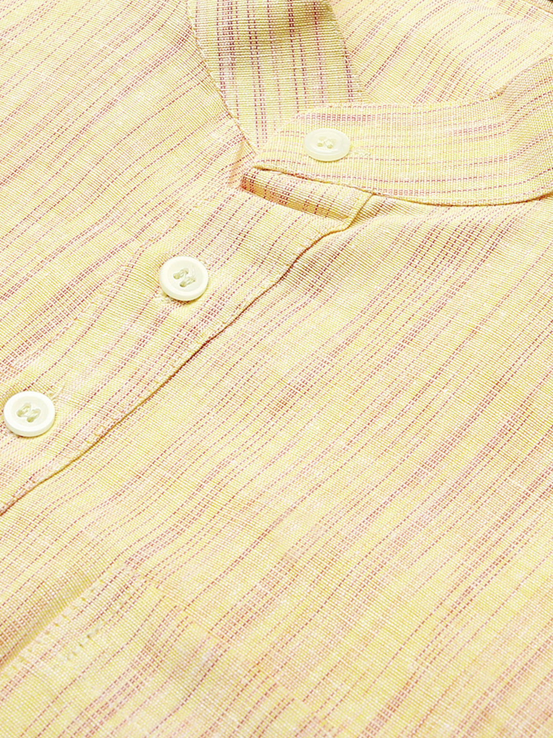 RIAG Men's Beige Cotton Long Ethnic Kurta - Distacart