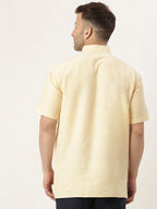 RIAG Men's Beige Cotton Short Ethnic Kurta - Distacart