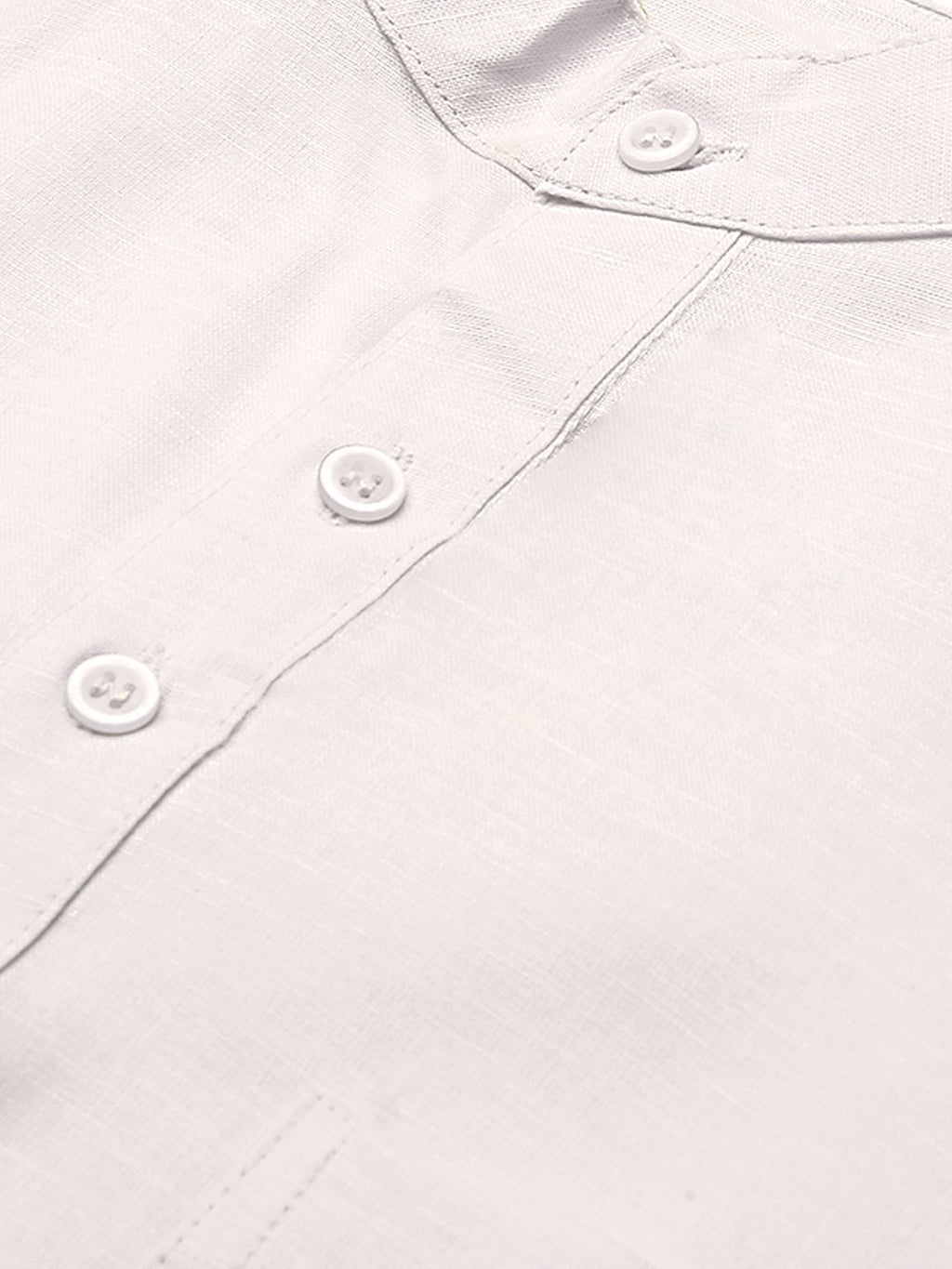 RIAG Men's White Cotton Short Ethnic Kurta - Distacart