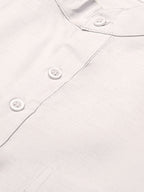 RIAG Men's White Cotton Short Ethnic Kurta - Distacart