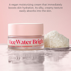 The Face Shop Rice Water Cream with Niacinamide & HA, Brightens Skin