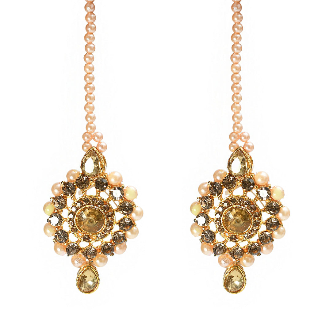 Mominos Fashion Johar Kamal Gold-Plated Brass Finish Kundan/Stone Choker For Women (Golden) - Distacart