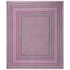 Rudra Bazaar Pink 210 TC Cotton Double King Bedsheet With 2 Pillow Covers - Distacart