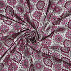 Rudra Bazaar Pink 210 TC Cotton Double King Bedsheet With 2 Pillow Covers - Distacart