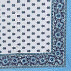 Rudra Bazaar Blue 210 TC Cotton Double King Bedsheet With 2 Pillow Covers - Distacart
