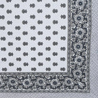 Rudra Bazaar Grey 210 TC Cotton Double King Bedsheet With 2 Pillow Covers - Distacart