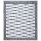 Rudra Bazaar Grey 210 TC Cotton Double King Bedsheet With 2 Pillow Covers - Distacart