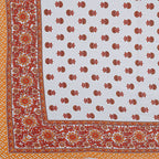 Rudra Bazaar Orange 210 TC Cotton Double King Bedsheet With 2 Pillow Covers - Distacart