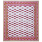 Rudra Bazaar Pink 210 TC Cotton Double King Bedsheet With 2 Pillow Covers - Distacart