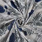Rudra Bazaar Blue 210 TC Cotton Double King Bedsheet With 2 Pillow Covers - Distacart