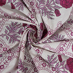 Rudra Bazaar Pink 210 TC Cotton Double King Bedsheet With 2 Pillow Covers - Distacart