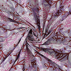 Rudra Bazaar Purple 210 TC Cotton Double King Bedsheet With 2 Pillow Covers - Distacart