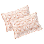 Rudra Bazaar Brown 210 TC Cotton Double King Bedsheet With 2 Pillow Covers - Distacart