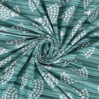 Rudra Bazaar Sea Green 210 TC Cotton Double King Bedsheet With 2 Pillow Covers - Distacart
