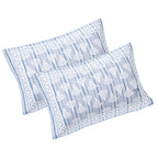 Rudra Bazaar Grey 210 TC Cotton Double King Bedsheet With 2 Pillow Covers - Distacart