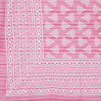 Rudra Bazaar Pink 210 TC Cotton Double King Bedsheet With 2 Pillow Covers - Distacart