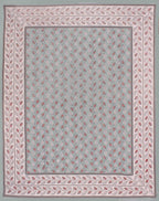 Rudra Bazaar Grey 210 TC Cotton Double King Bedsheet With 2 Pillow Covers - Distacart