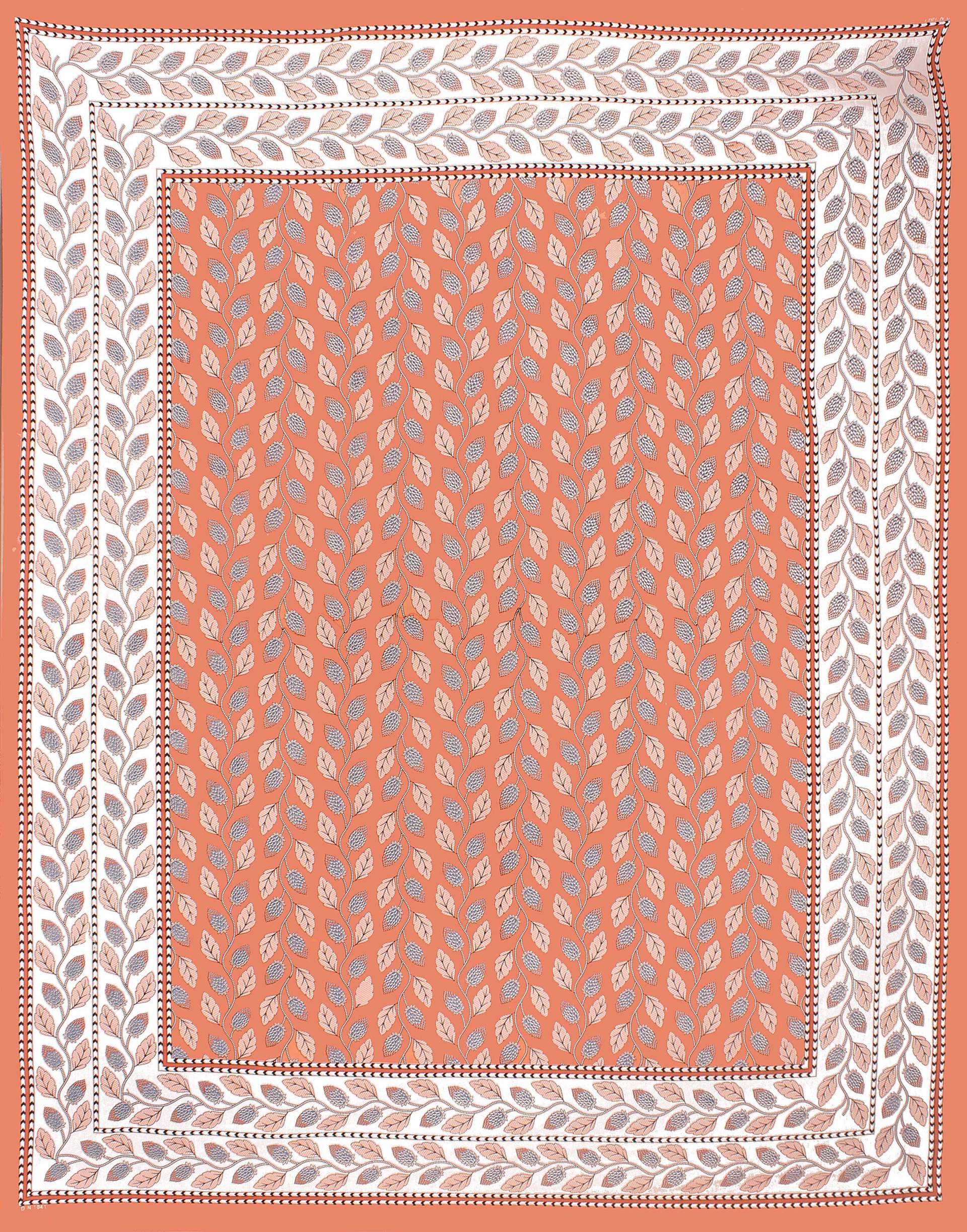 Rudra Bazaar Orange 210 TC Cotton Double King Bedsheet With 2 Pillow Covers - Distacart