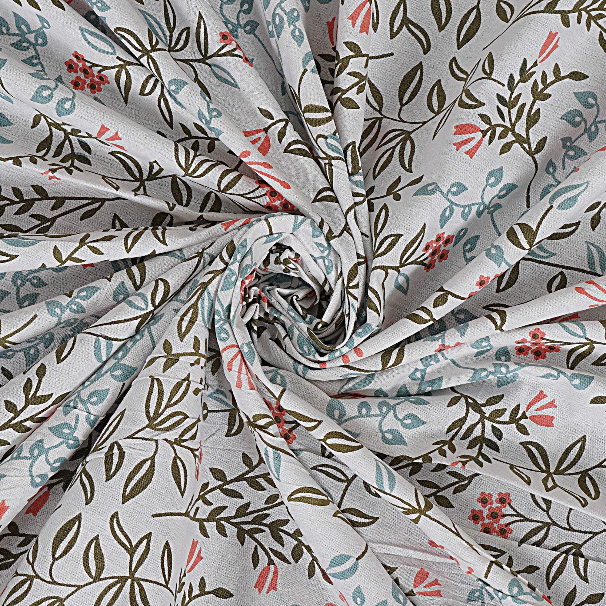 Rudra Bazaar Grey 210 TC Cotton Double King Bedsheet With 2 Pillow Covers - Distacart