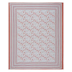Rudra Bazaar Orange 210 TC Cotton Double King Bedsheet With 2 Pillow Covers - Distacart
