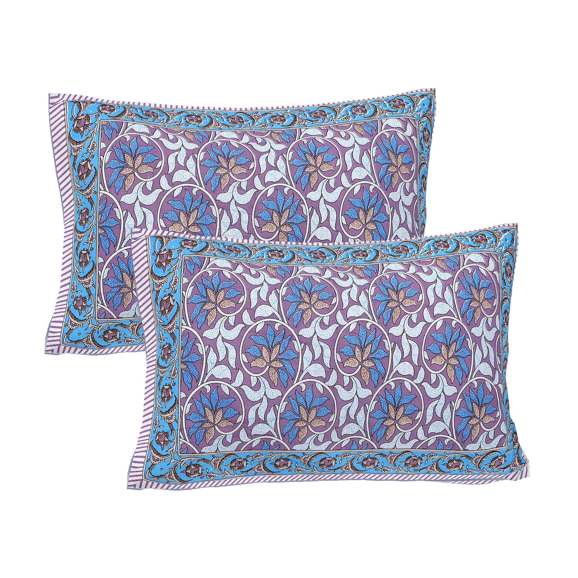 Rudra Bazaar Multi 210 TC Cotton Double King Bedsheet With 2 Pillow Covers - Distacart