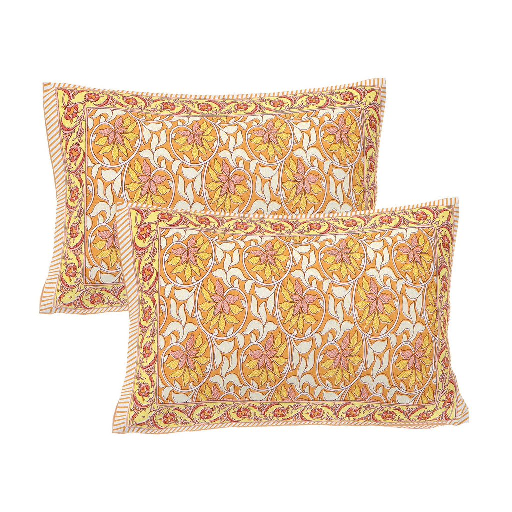 Rudra Bazaar Multi 210 TC Cotton Double King Bedsheet With 2 Pillow Covers - Distacart