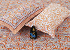 Rudra Bazaar Multi 210 TC Cotton Double King Bedsheet With 2 Pillow Covers - Distacart
