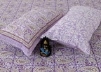 Rudra Bazaar Multi 210 TC Cotton Double King Bedsheet With 2 Pillow Covers - Distacart