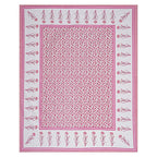 Rudra Bazaar Pink 210 TC Cotton Double King Bedsheet With 2 Pillow Covers - Distacart
