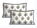 Rudra Bazaar Multi 210 TC Cotton Double King Bedsheet With 2 Pillow Covers - Distacart