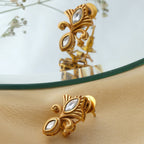 Golden Earrings (Gold) - Ruby Raang - Distacart