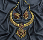 Jewel City Timeless Elegance Of Indian Heritage Handcrafted Red Necklace Set