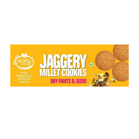 Early Foods Dry Fruit Jaggery Millet Cookies