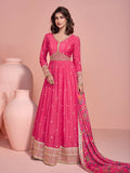 Anaita Yellow Embroidered Silk Anarkali Suits - Distacart