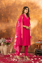Pink Pakistani Designer Kurti with Pant for Wedding by Infinity Export