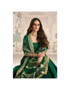Aarshi Fashions Green Silk Wedding Gowns