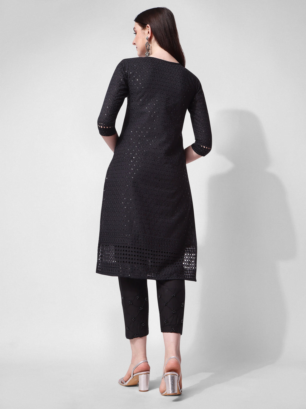 Embroidered Kurta With Pant, Multicolor - Hiral Fashion - Distacart