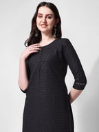 Embroidered Kurta With Pant, Multicolor - Hiral Fashion - Distacart