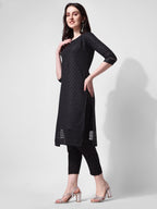 Embroidered Kurta With Pant, Multicolor - Hiral Fashion - Distacart