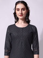 Embroidered Kurta With Pant, Multicolor - Hiral Fashion - Distacart