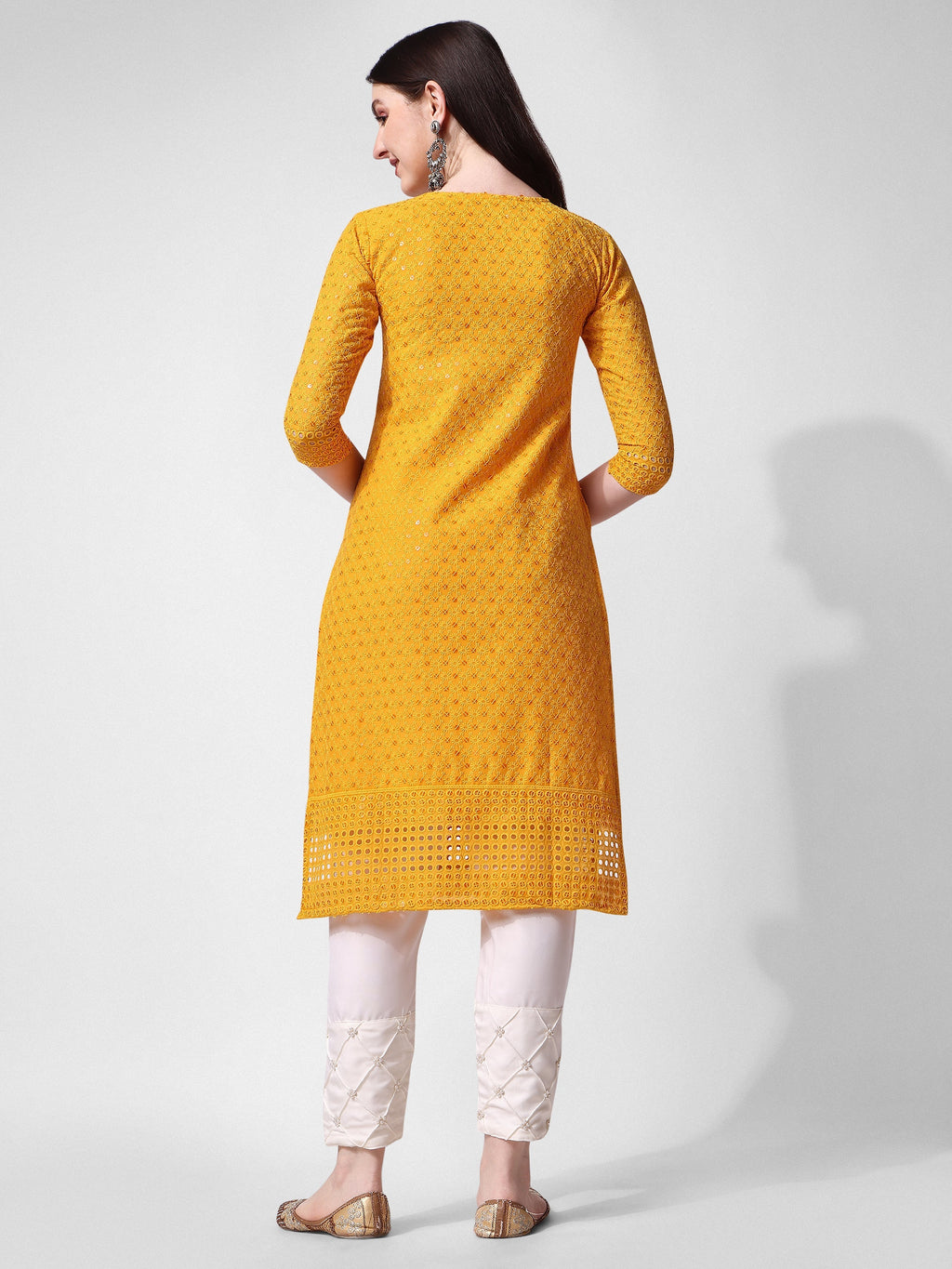 Embroidered Kurta With Pant, Multicolor - Hiral Fashion - Distacart
