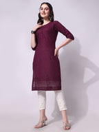 Embroidered Kurta With Pant, Multicolor - Hiral Fashion - Distacart