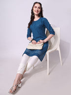 Embroidered Kurta With Pant, Multicolor - Hiral Fashion - Distacart