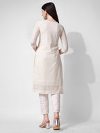 Embroidered Kurta With Pant, Multicolor - Hiral Fashion - Distacart
