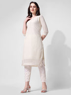 Embroidered Kurta With Pant, Multicolor - Hiral Fashion - Distacart