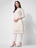 Embroidered Kurta With Pant, Multicolor - Hiral Fashion - Distacart