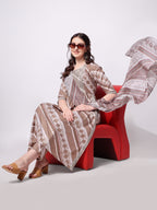 Nayra Cut Embroidered Kurta With Pant And Dupatta Set, Multicolor - Hiral Fashion - Distacart
