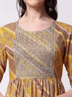 Nayra Cut Embroidered Kurta With Pant And Dupatta Set, Multicolor - Hiral Fashion - Distacart
