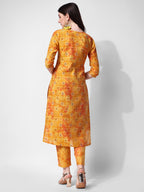 Printed & Embroidered Kurta With Pant & Dupatta Set, Multicolor - Hiral Fashion - Distacart