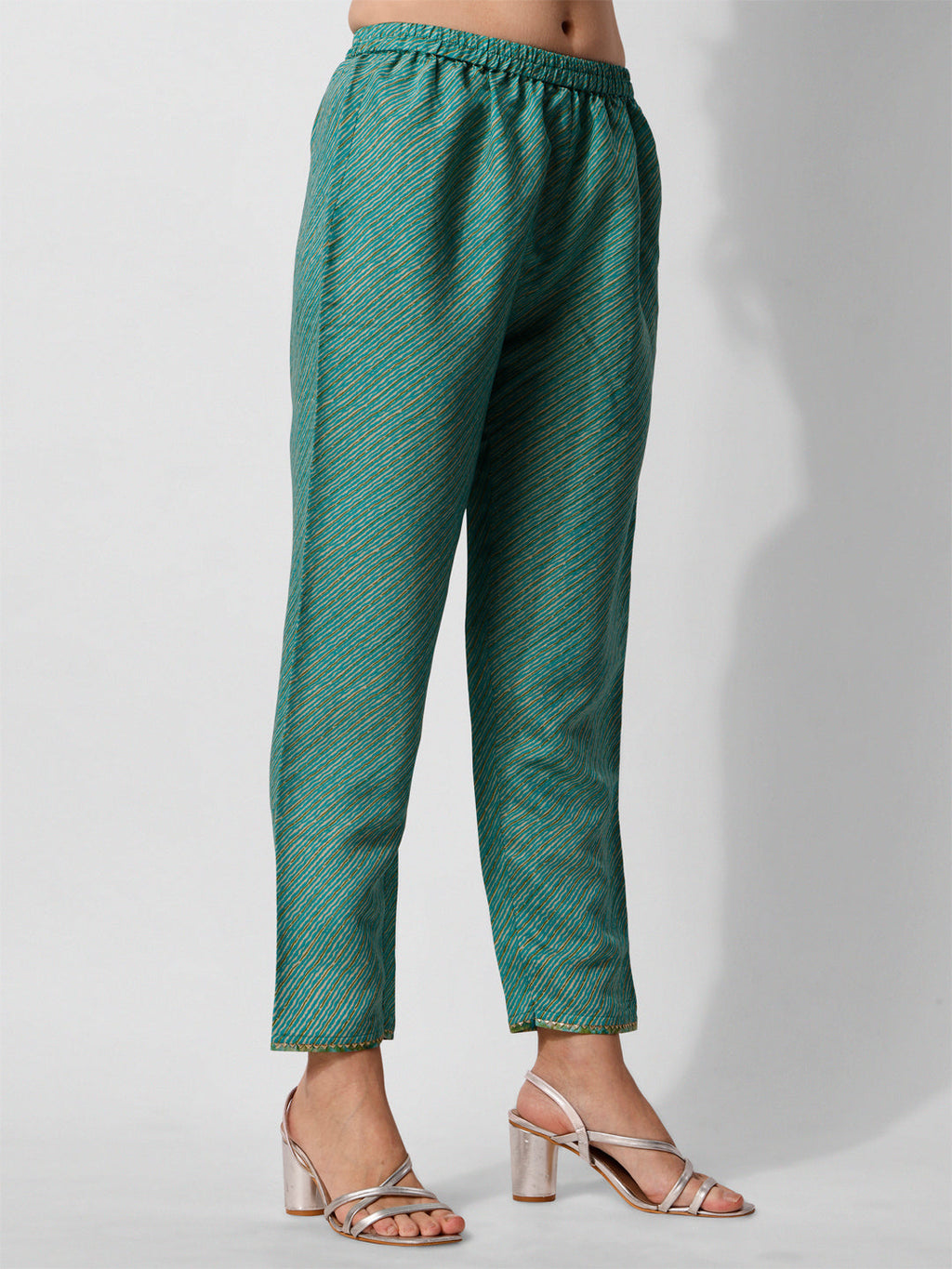 Printed And Embroidered Kurta With Pant And Dupatta Set, Multicolor - Hiral Fashion - Distacart